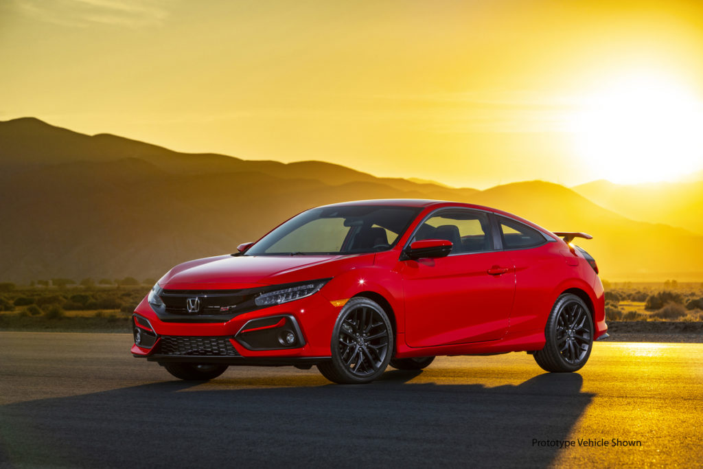 , Honda Unveils Styling Updates on 2020 Civic Si