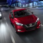 2020 nissan versa on the road