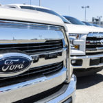 ford trucks in dealership