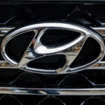 hyundai logo on car grille