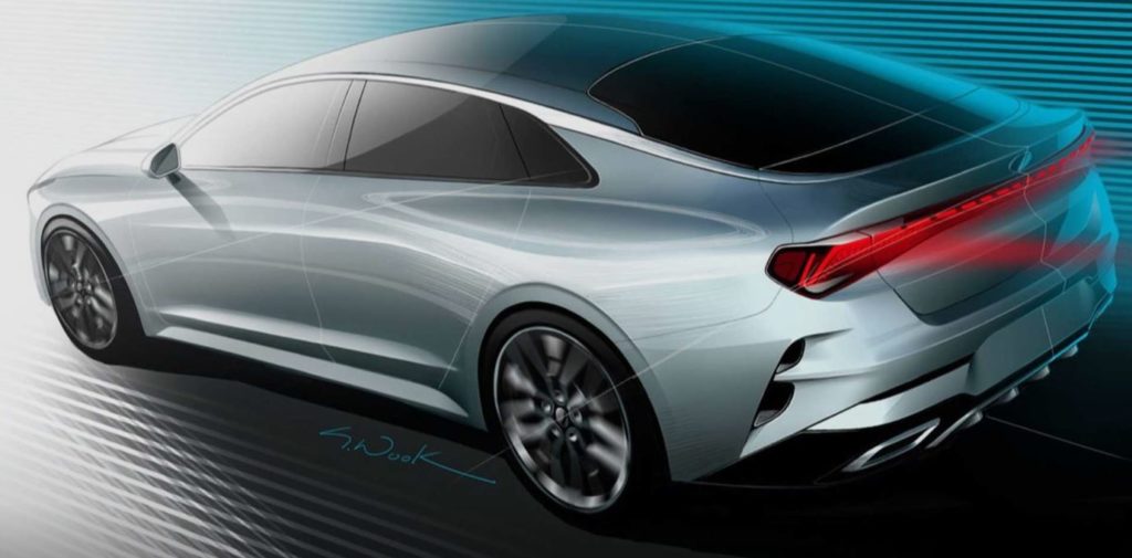 , New Teaser Sketch of Upcoming Kia Optima