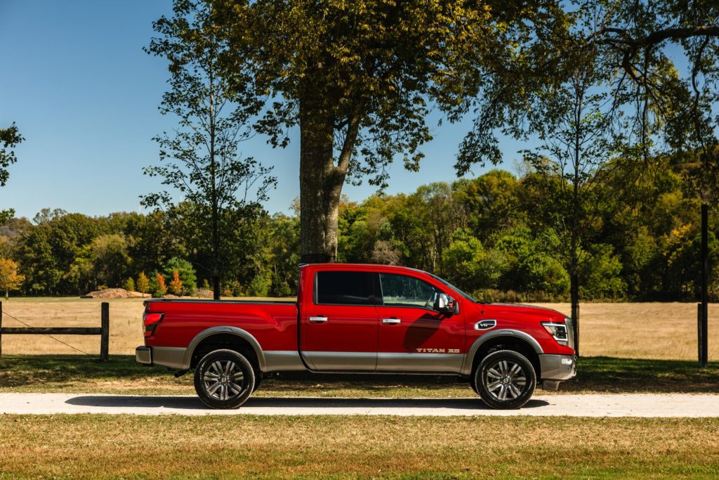 Nissan Titan parked outside