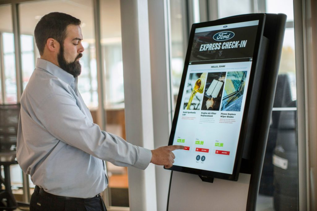 Ford's digital service kiosk