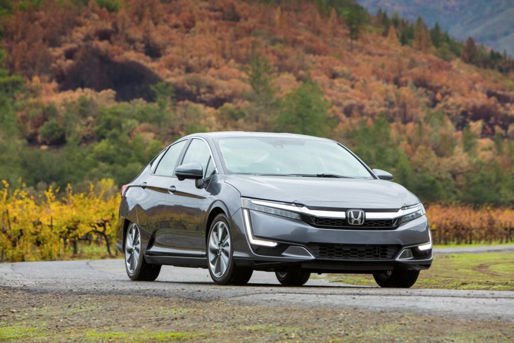 Honda Clarity Plug-In Hybrid parked outside