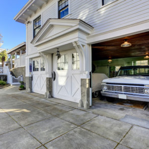 car in garage