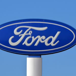 ford logo against blue sky 1