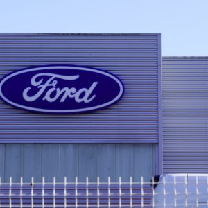 ford logo on dealership building 2