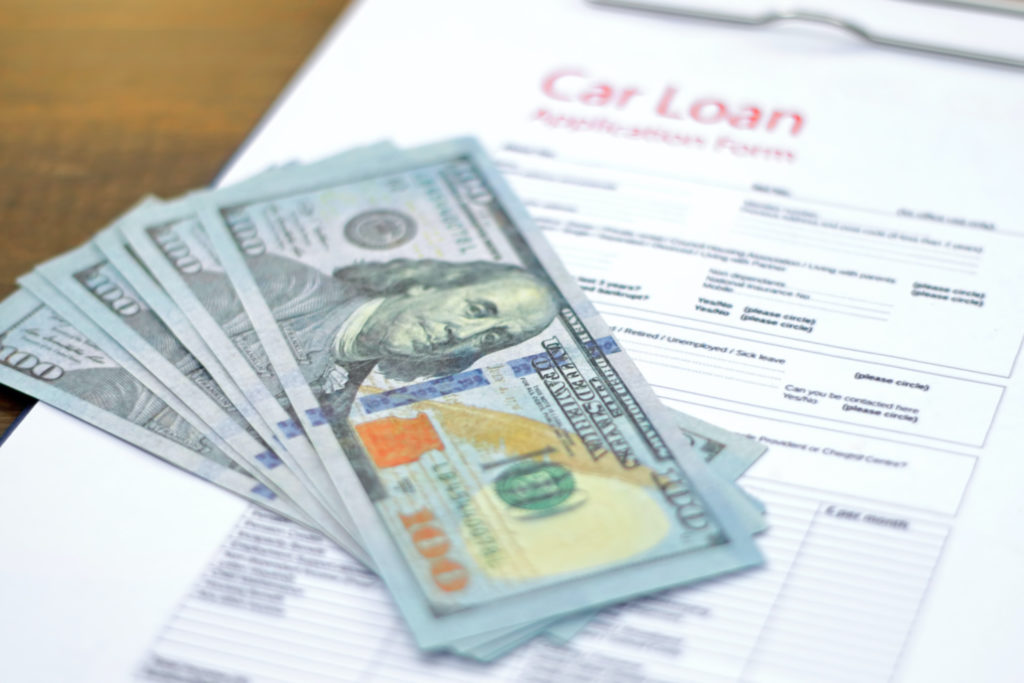 stimulus money as car loan payment