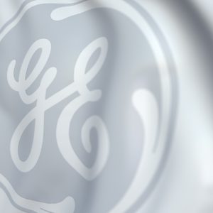 general electric logo on flag