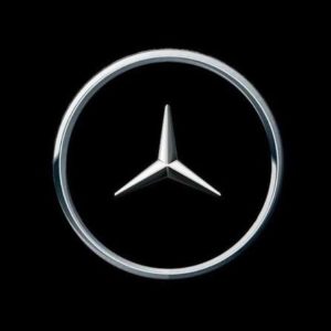 mercedes benz logo updated to promote social distancing