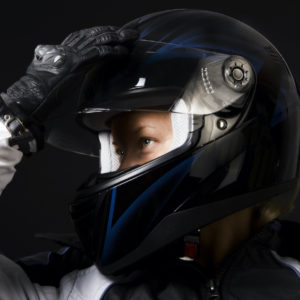 female race car driver