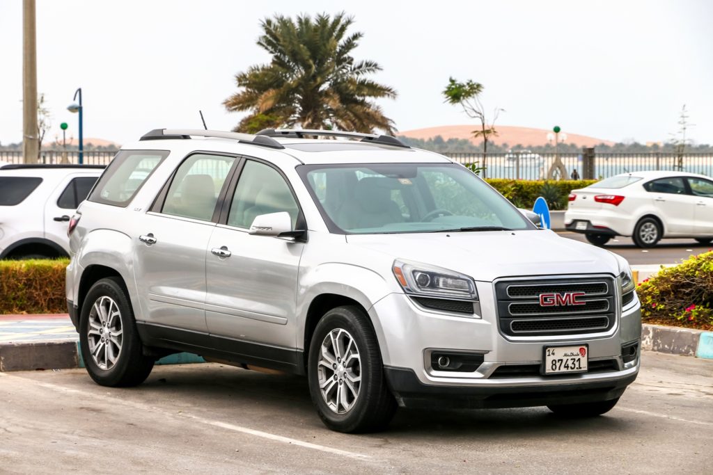 GMC Acadia parked outside