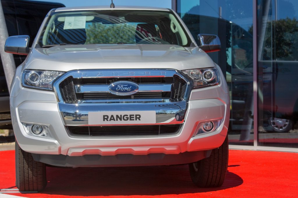 Ford Ranger on red carpet