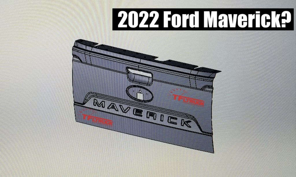 Leaked photo of Ford Maverick's alleged tailgate