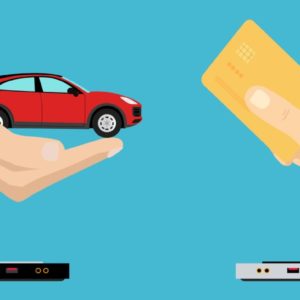 online car buying illustration