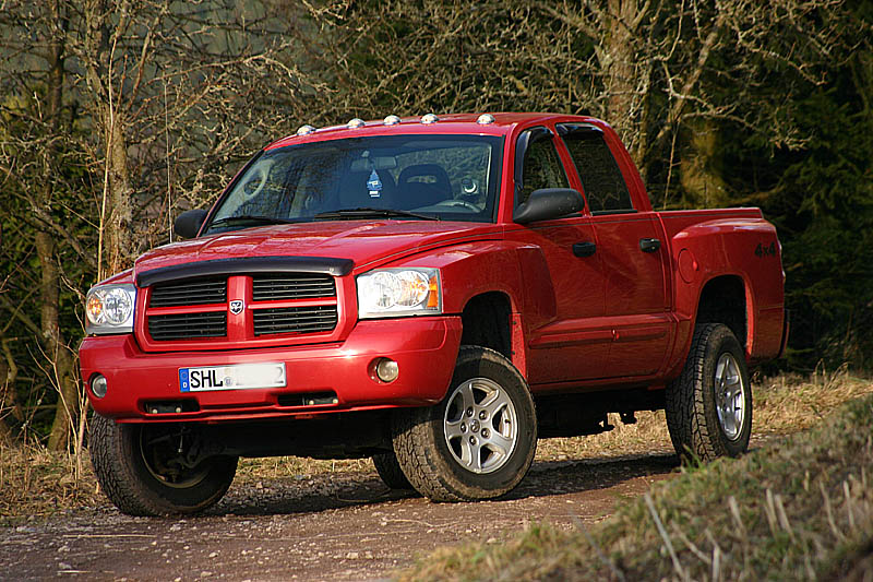 Ram Dakota in the outdoors