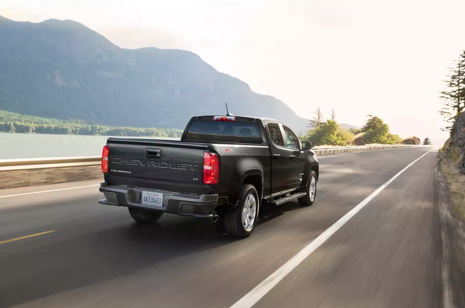 Rear shot of 2021 Chevrolet Colorado