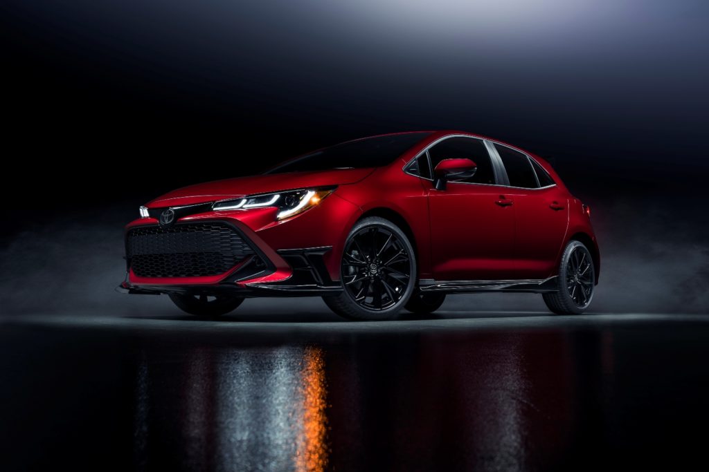 2021 Toyota Corolla Special Edition Hatchback on display