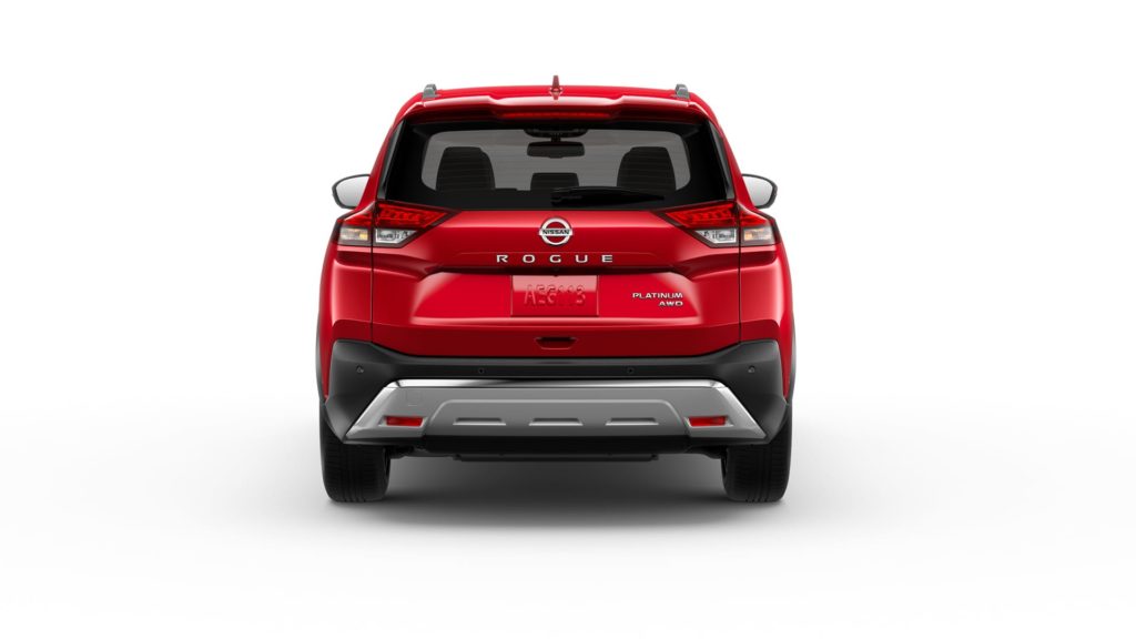 Rear shot of 2021 Nissan Rogue