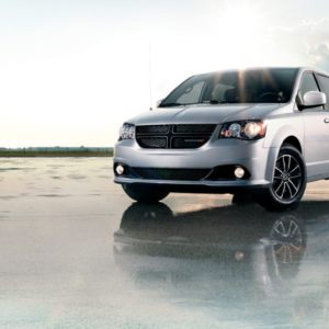 2019 dodge grandcaravan in open field