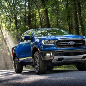 2020 ford ranger in the woods