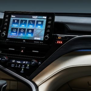 interior shot of 2021 toyota camry