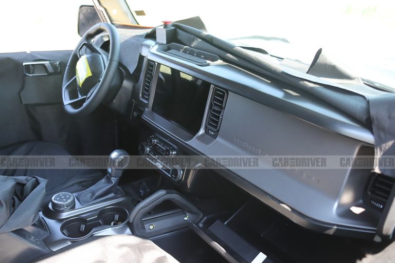 Leaked photo showing interior of new Ford Bronco