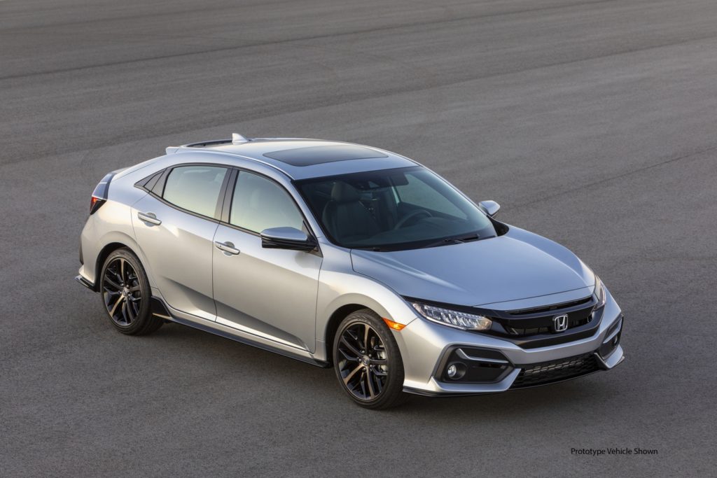 2021 honda civic hatchback sport touring product shot