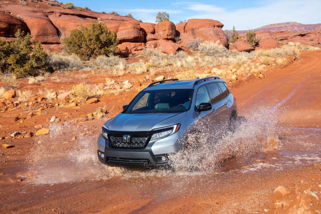 2021 honda passport on rough road