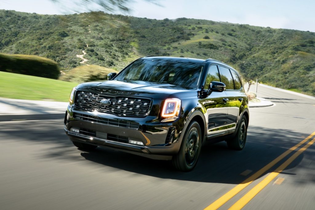 2021 kia telluride on the road