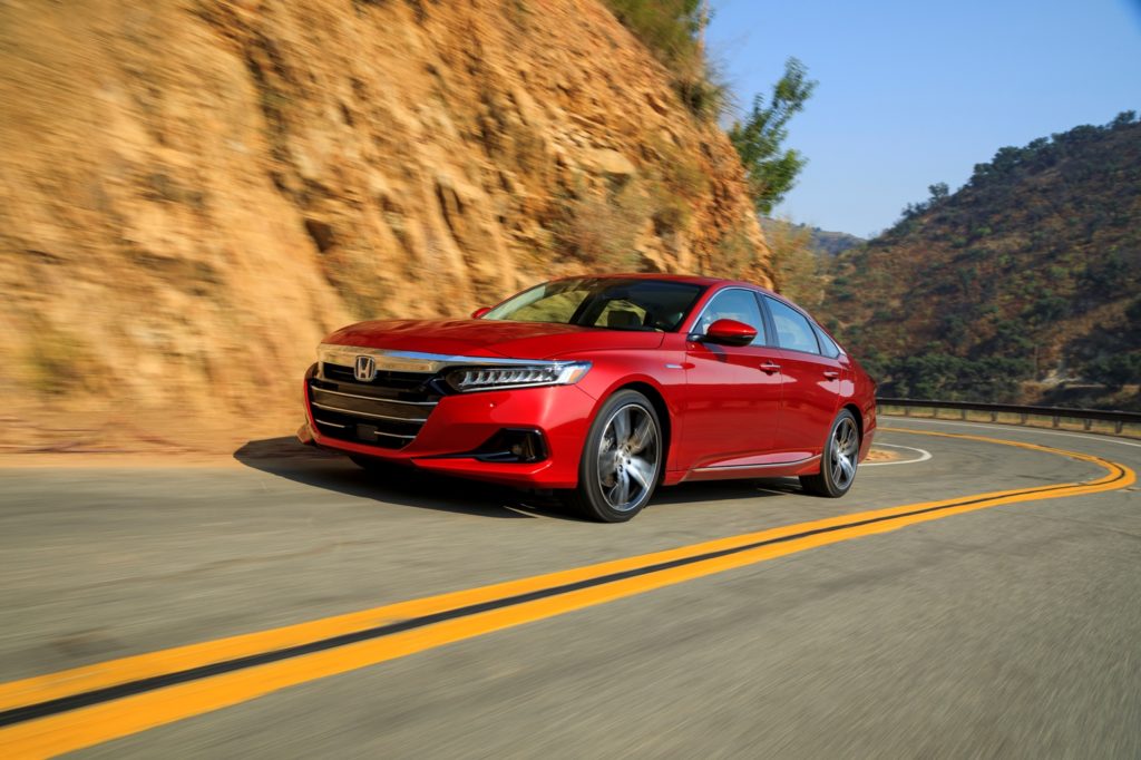 2021 honda accord hybrid on the road 1