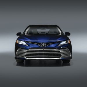 front shot of 2021 toyota camry