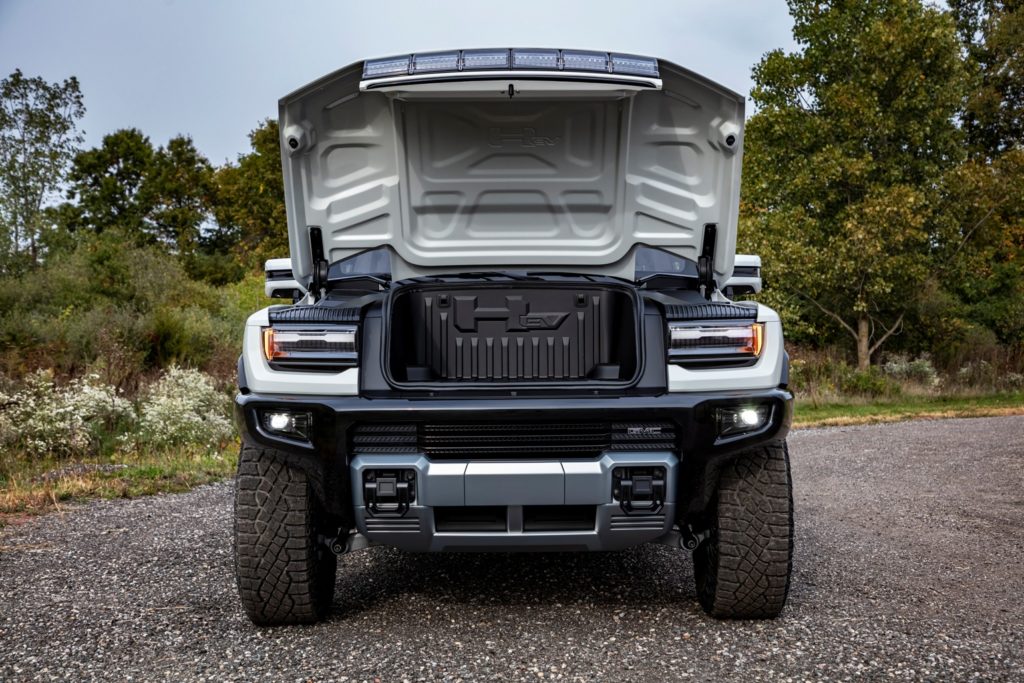 front shot of 2022 gmc hummer ev