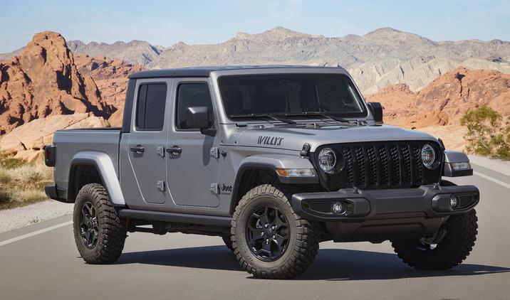 2021 jeep gladiator willys parked outside