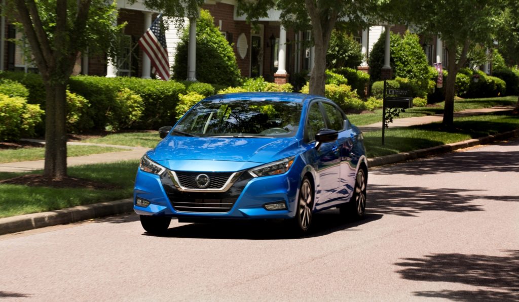 2021 nissan versa roaming in the neighborhood 1