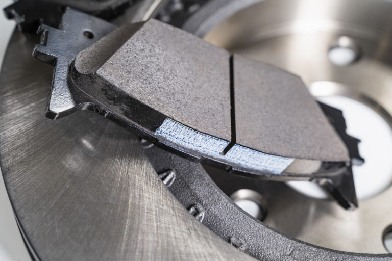 brake pad closeup