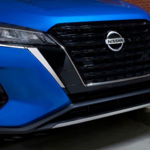 closeup of fascia of 2021 nissan kicks