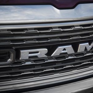 ram logo on truck grille