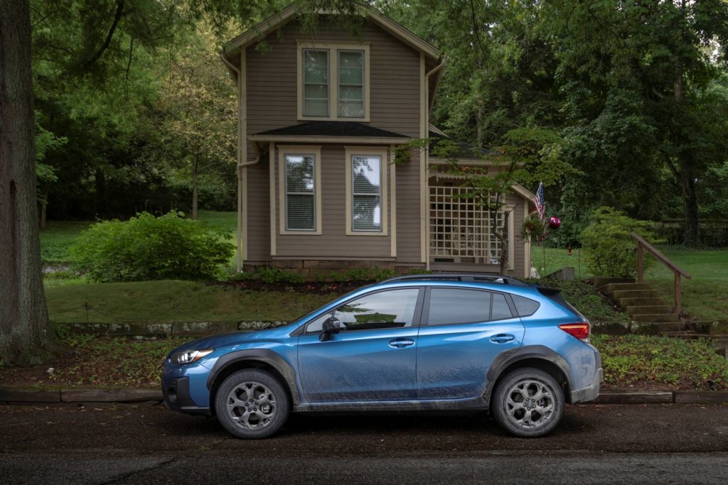 sideshot of 2021 subaru crosstrek sport