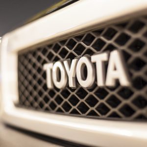 toyota logo on truck grille