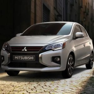 2021 mitsubishi mirage parked outside