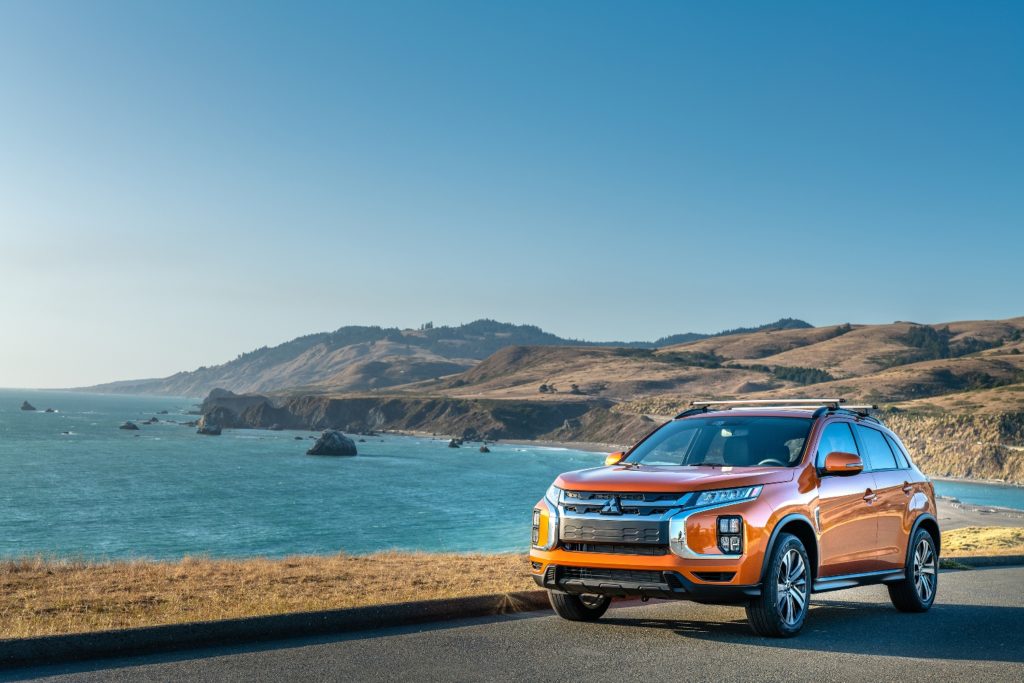 2021 mitsubishi outlander sport parked outside