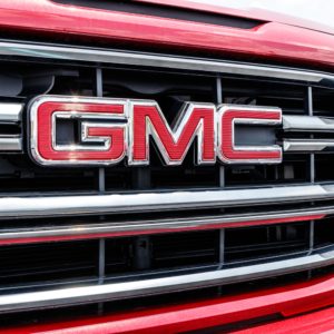 gmc logo on truck grille