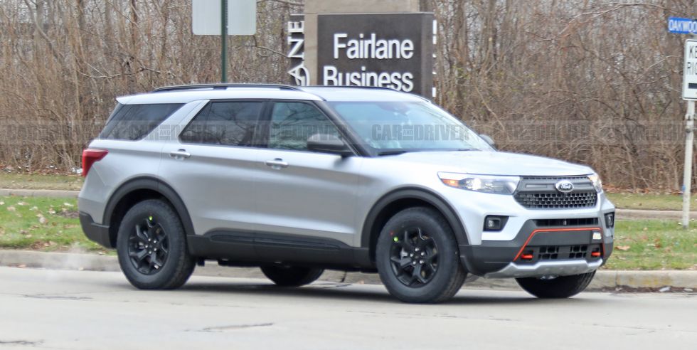 spied photo of ford explorer timberline package