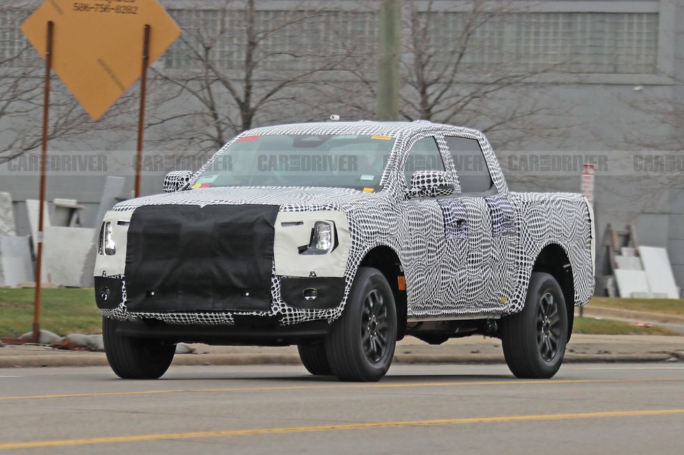 spy photo of new ford ranger