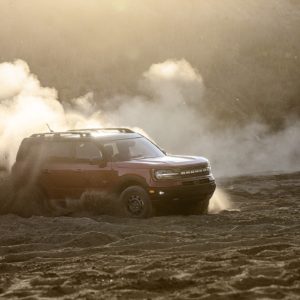 2021 ford bronco sport on dusty road