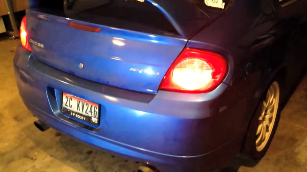 Tail Light on Dodge Neon SRT4 Blue