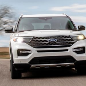 2021 ford explorer king ranch edition on the road