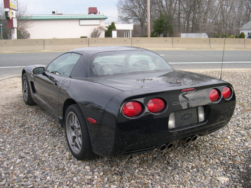 2002 Chevrolet Corvette Z06 black rear