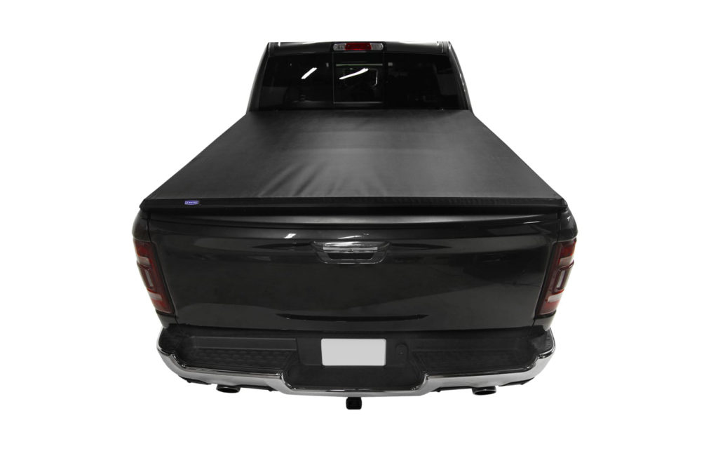 Back side of truck with tri fold tonneau cover